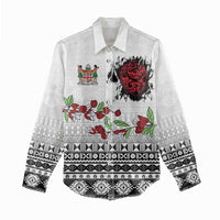 Fiji Heart Tribal Personalised Women Casual Shirt Polynesian Patterns