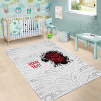 New Zealand Maori Heart Tribal Personalised Area Rug Polynesian Patterns LT9 - Polynesian Pride
