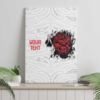 New Zealand Maori Heart Tribal Personalised Canvas Wall Art Polynesian Patterns LT9 - Polynesian Pride