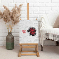 New Zealand Maori Heart Tribal Personalised Canvas Wall Art Polynesian Patterns LT9 - Polynesian Pride