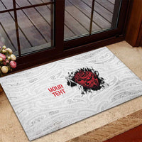 New Zealand Maori Heart Tribal Personalised Rubber Doormat Polynesian Patterns LT9 - Polynesian Pride