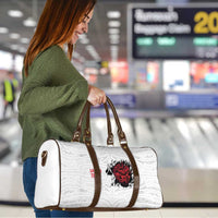 New Zealand Maori Heart Tribal Personalised Travel Bag Polynesian Patterns