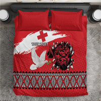 Tonga Heart Tribal Personalised Bedding Set Polynesian Patterns