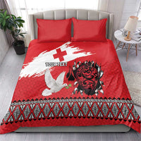 Tonga Heart Tribal Personalised Bedding Set Polynesian Patterns