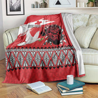 Tonga Heart Tribal Personalised Blanket Polynesian Patterns