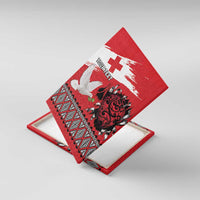 Tonga Heart Tribal Personalised Canvas Wall Art Polynesian Patterns
