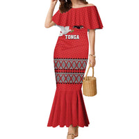 Tonga Heart Tribal Personalised Family Matching Mermaid Dress and Hawaiian Shirt Polynesian Patterns