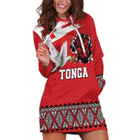 Tonga Heart Tribal Personalised Hoodie Dress Polynesian Patterns
