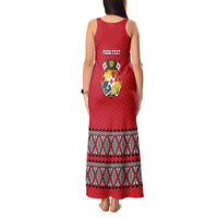 Tonga Heart Tribal Personalised Tank Maxi Dress Polynesian Patterns