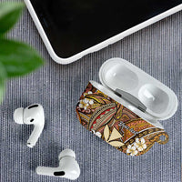 Personalised Hawaii Tribal Humpback Whale AirPods Case Melemele Hibiscus Seamless Pattern LT9 - Polynesian Pride
