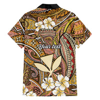 Personalised Hawaii Tribal Humpback Whale Family Matching Mermaid Dress and Hawaiian Shirt Melemele Hibiscus Seamless Pattern