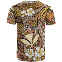 Personalised Hawaii Tribal Humpback Whale T Shirt Melemele Hibiscus Seamless Pattern LT9 - Polynesian Pride