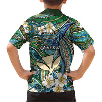 Personalised Hawaii Tribal Humpback Whale Hawaiian Shirt Omaomao Hibiscus Seamless Pattern LT9 - Polynesian Pride