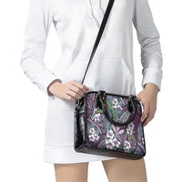 Personalised Hawaii Tribal Humpback Whale Shoulder Handbag Poni Hibiscus Seamless Pattern
