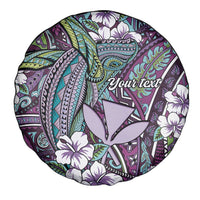 Personalised Hawaii Tribal Humpback Whale Spare Tire Cover Poni Hibiscus Seamless Pattern LT9 - Polynesian Pride