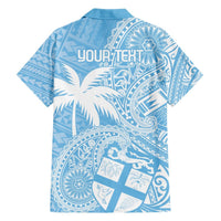 Custom Indo Fijians Hawaiian Shirt Fiji ke Hindustani Polyneisan Paisley Blue Style LT9 - Polynesian Pride