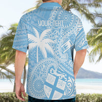Custom Indo Fijians Hawaiian Shirt Fiji ke Hindustani Polyneisan Paisley Blue Style LT9 - Polynesian Pride