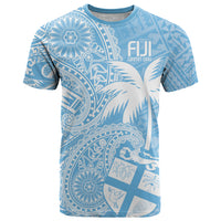 Custom Indo Fijians T Shirt Fiji ke Hindustani Polyneisan Paisley Blue Style
