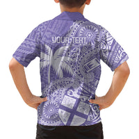 Custom Indo Fijians Hawaiian Shirt Fiji ke Hindustani Polyneisan Paisley Purple Style LT9 - Polynesian Pride