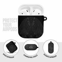 Queensland Maori Rugby Nga Hau e Wha AirPods Case Black Motif LT9 - Polynesian Pride