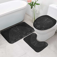 Queensland Maori Rugby Nga Hau e Wha Bathroom Set Black Motif LT9 - Polynesian Pride
