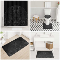 Queensland Maori Rugby Nga Hau e Wha Bathroom Set Black Motif LT9 - Polynesian Pride
