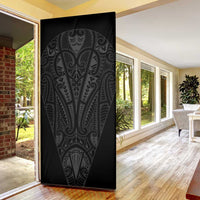 Queensland Maori Rugby Nga Hau e Wha Door Cover Black Motif LT9 - Polynesian Pride
