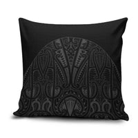 Queensland Maori Rugby Nga Hau e Wha Pillow Cover Black Motif - Polynesian Pride