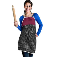 Queensland Maori Rugby Nga Hau e Wha Apron Maroon Motif LT9 - Polynesian Pride