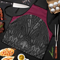 Queensland Maori Rugby Nga Hau e Wha Apron Maroon Motif LT9 Maroon - Polynesian Pride