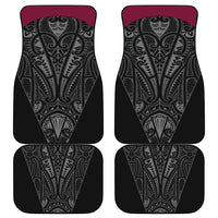 Queensland Maori Rugby Nga Hau e Wha Car Mats Maroon Motif