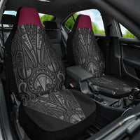 Queensland Maori Rugby Nga Hau e Wha Car Seat Cover Maroon Motif