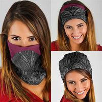 Queensland Maori Rugby Nga Hau e Wha Neck Gaiter Maroon Motif - Polynesian Pride