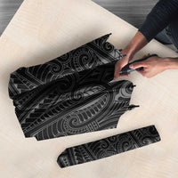Queensland Maori Rugby Nga Hau e Wha Umbrella Maroon Motif LT9 - Polynesian Pride