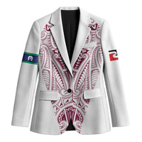 Queensland Maori Rugby Nga Hau e Wha Blazer White Motif - Polynesian Pride
