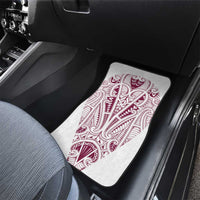 Queensland Maori Rugby Nga Hau e Wha Car Mats White Motif