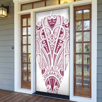 Queensland Maori Rugby Nga Hau e Wha Door Cover White Motif LT9 - Polynesian Pride