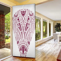 Queensland Maori Rugby Nga Hau e Wha Door Cover White Motif LT9 - Polynesian Pride