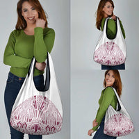 Queensland Maori Rugby Nga Hau e Wha Grocery Bag White Motif LT9 - Polynesian Pride