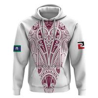 Queensland Maori Rugby Nga Hau e Wha Hoodie White Motif