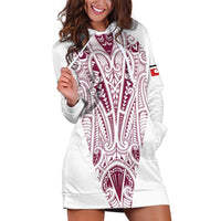 Queensland Maori Rugby Nga Hau e Wha Hoodie Dress White Motif