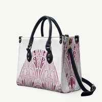 Queensland Maori Rugby Nga Hau e Wha Leather Bag White Motif LT9 White - Polynesian Pride