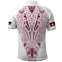Queensland Maori Rugby Nga Hau e Wha Polo Shirt White Motif