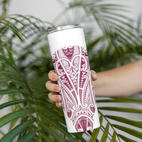 Queensland Maori Rugby Nga Hau e Wha Skinny Tumbler White Motif