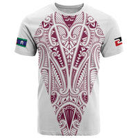 Queensland Maori Rugby Nga Hau e Wha T Shirt White Motif