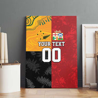 Custom British Lions-AUNZ Canvas Wall Art Australia-New Zealand Indigenous Motif