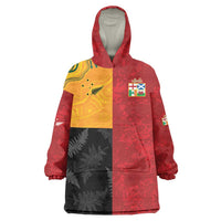 Custom British Lions-AUNZ Wearable Blanket Hoodie Australia-New Zealand Indigenous Motif