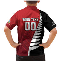 Custom British Lions New Zealand Family Matching Mermaid Dress and Hawaiian Shirt Half Black Fern