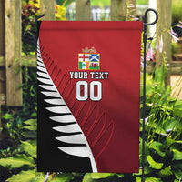 Custom British Lions New Zealand Garden Flag Half Black Fern