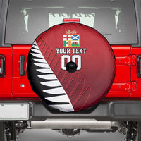 Custom British Lions New Zealand Spare Tire Cover Half Black Fern